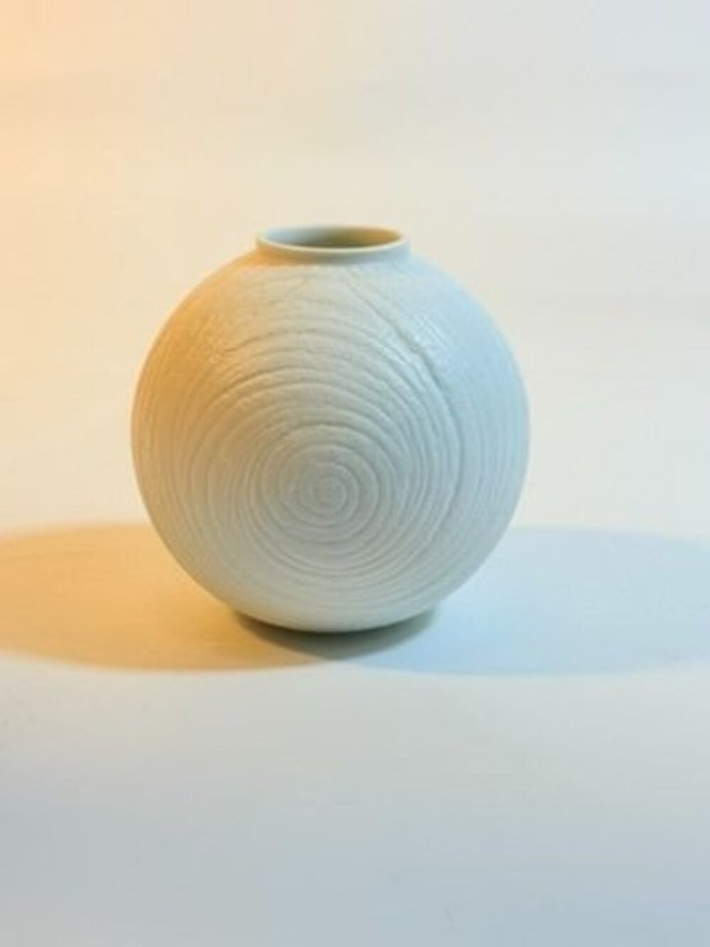 Vase Rosenthal Studio Line Martin Freyer Op Art Modernist Matte white bisque por - Picture 8 of 16